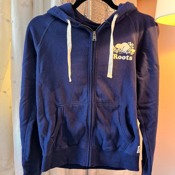 ROOTS Royal Blue Sweatshirt Jacket - Picture 1 of 7